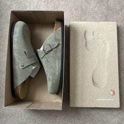 Plakton Leather Slip On Clogs