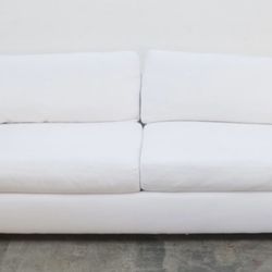 Restoration Hardware Maxwell Luxe Sofa White Perennials Performance Fabric