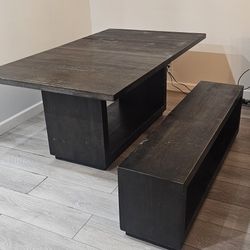 Dining Table With A Bench