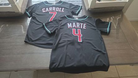 Arizona Diamondbacks MLB Jerseys – Marte #4 & Carroll #7