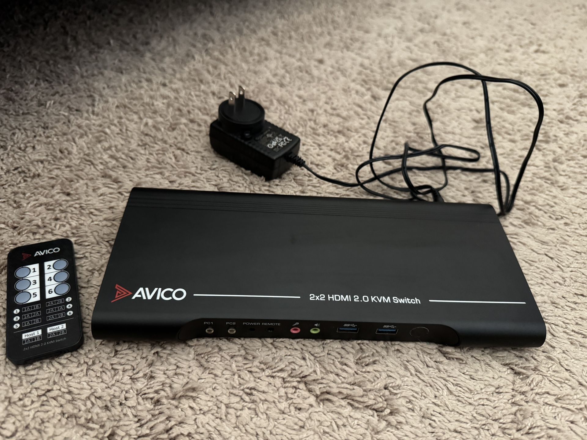 Dual Monitor KVM Switch 2 Computers 2 Monitors- HDMI 2.0 & USB 3.0-4K@60Hz, 1440p@144Hz, 1080p@240Hz $150