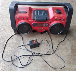 VTG Sony ZS-H10CP Radio Boombox AM/FM/CD Portable Heavy Duty Water-Resistant