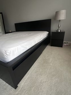 IKEA MALM King Bedroom Set – Black – Like New
