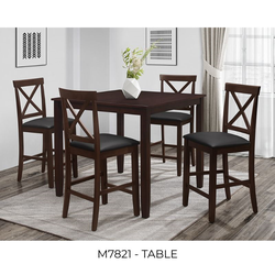 42"x42" ESPRESSO Counter Table w/ MDF Top