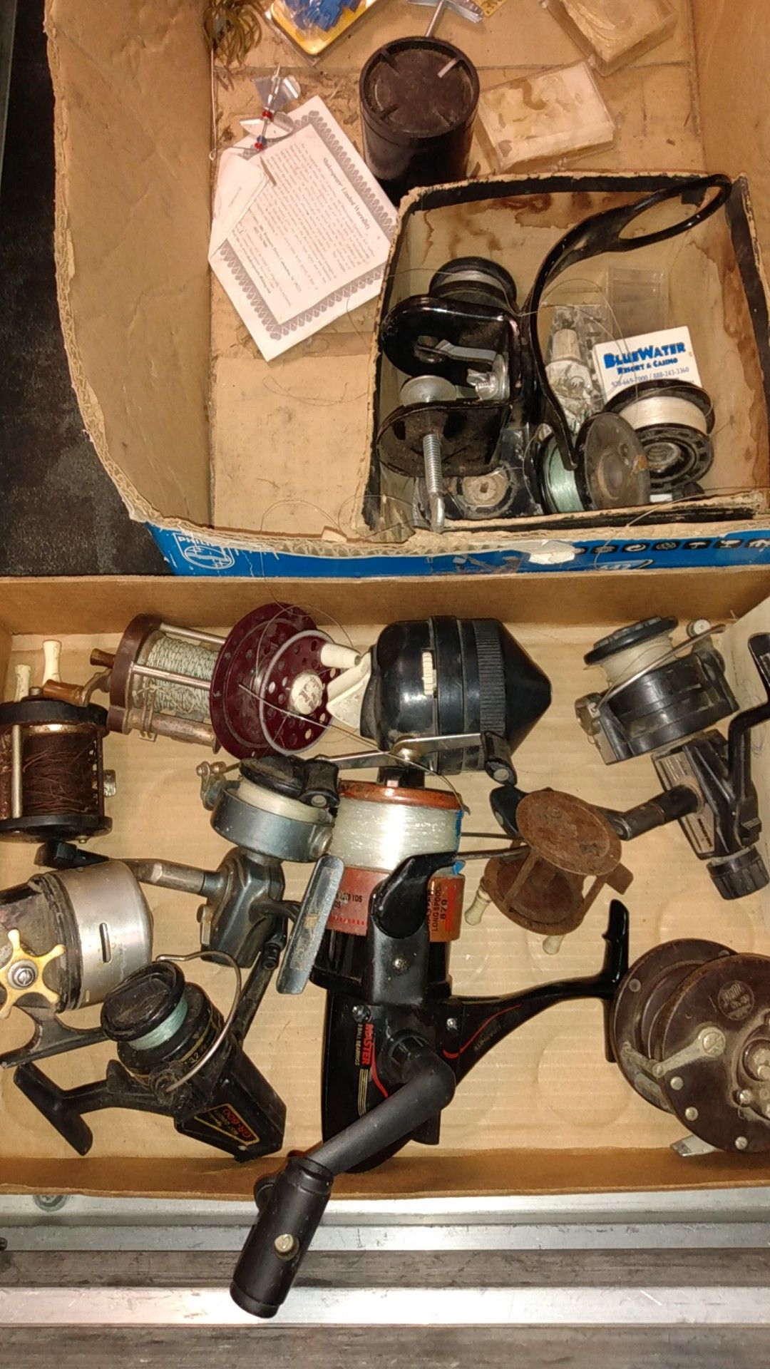 vintage fishing reels $20 takes all