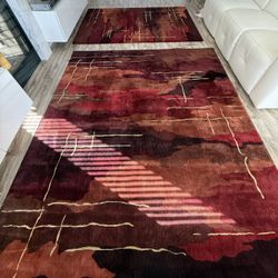 Beautiful Abstract Rugs – Wool Blend – From Macy’s