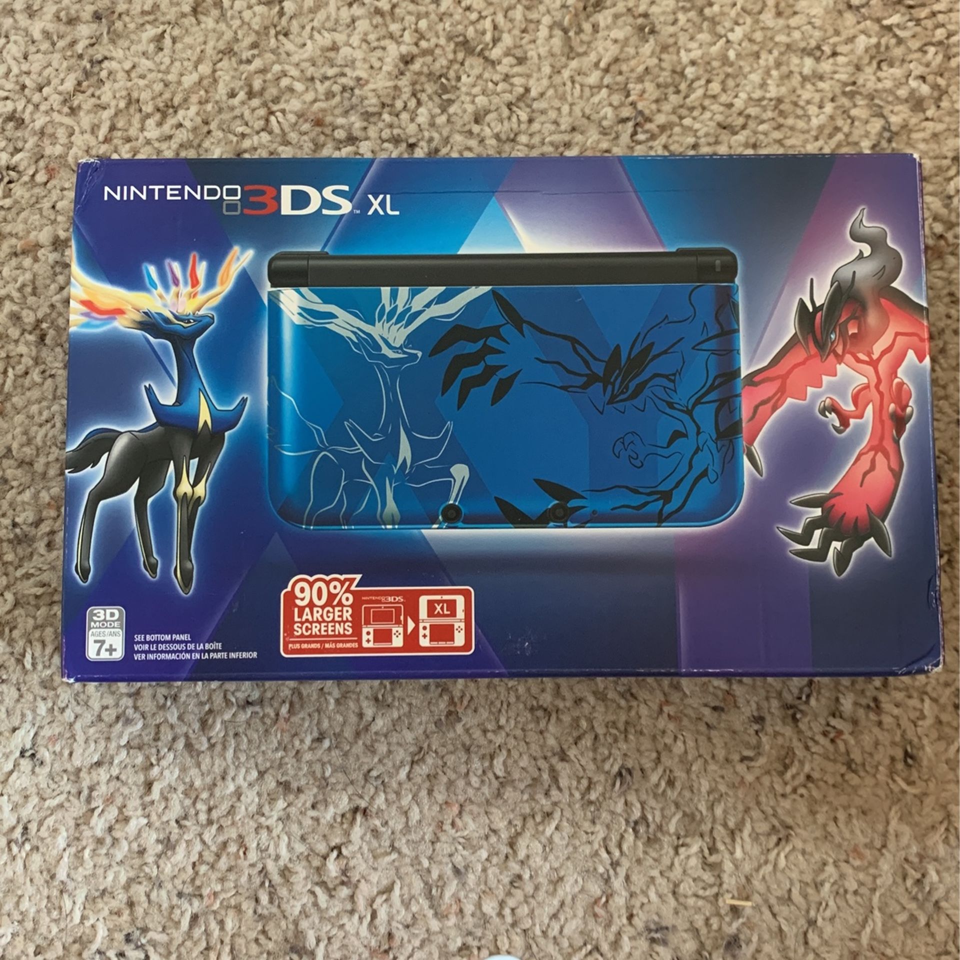 Nintendo 3DSXL Limited edition Pokémon Xerneas/Yveltal Blue Edition