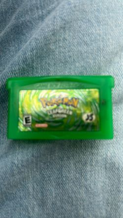 Original Pokémon Leaf Green GBA cartridge