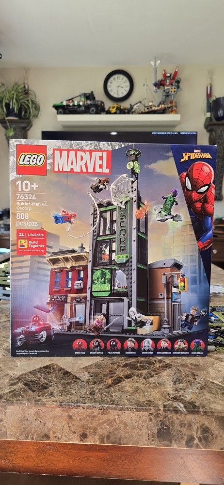 Lego Marvel 76324 Spider-Man Versus Oscorp New!