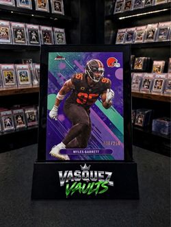 Myles Garrett Topps Finest Purple Parallel /250