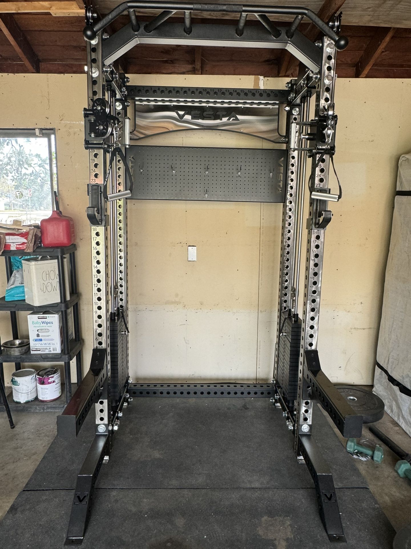 Vesta Fitness New Half Squat Rack |Functional Trainer|400 Weight Stack|Gym Equipment|Free Delivery