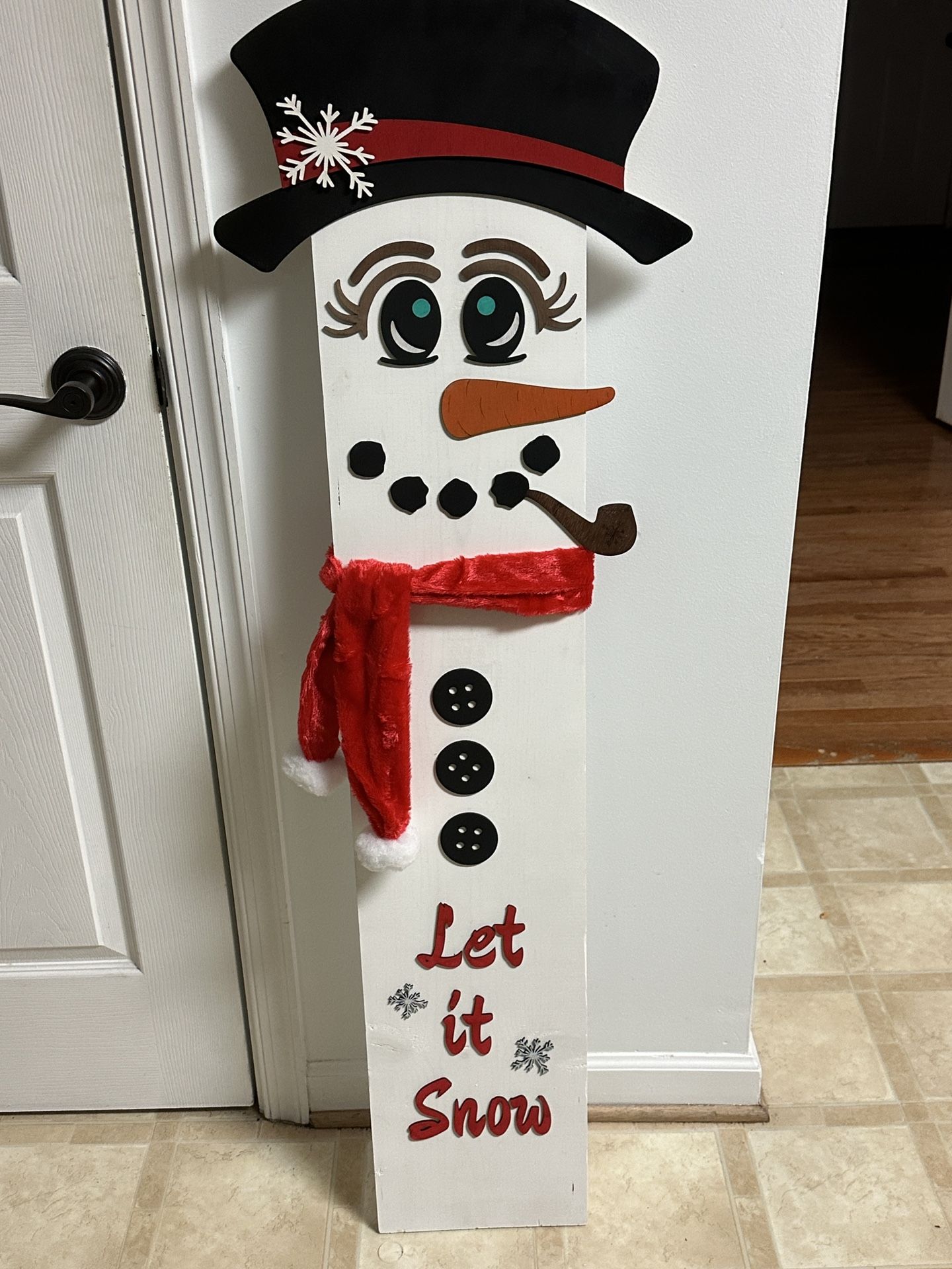 Snowman Porch Leaner