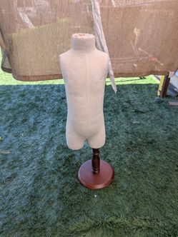 Toddler Mannequin Torso Clothing Display Stand + Dress