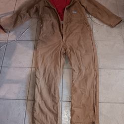 Insulated, Zipper Leg, large size Coveralls.