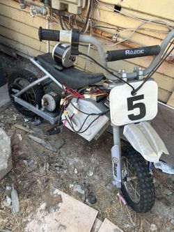 Razor minibike does not run have extra parts missing chain project bike