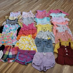 BABY GIRL 6 -12 MONTH SPRING/SUMMER CLOTHES LOT...30 ITEMS