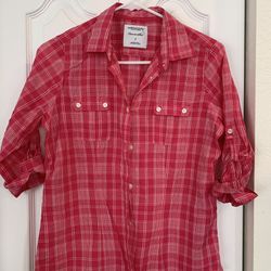 2  Abercrombie & Fitch Plaid Shirts