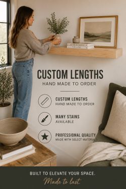 Handmade Custom Floating Shelves