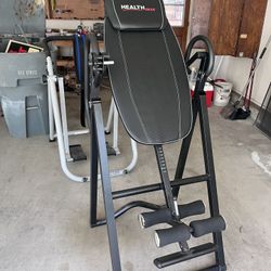 Health gear inversion table Spinal support