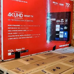 Price Firm Brandnew 75 Inch Tcl 4k Roku Smart No Trading 