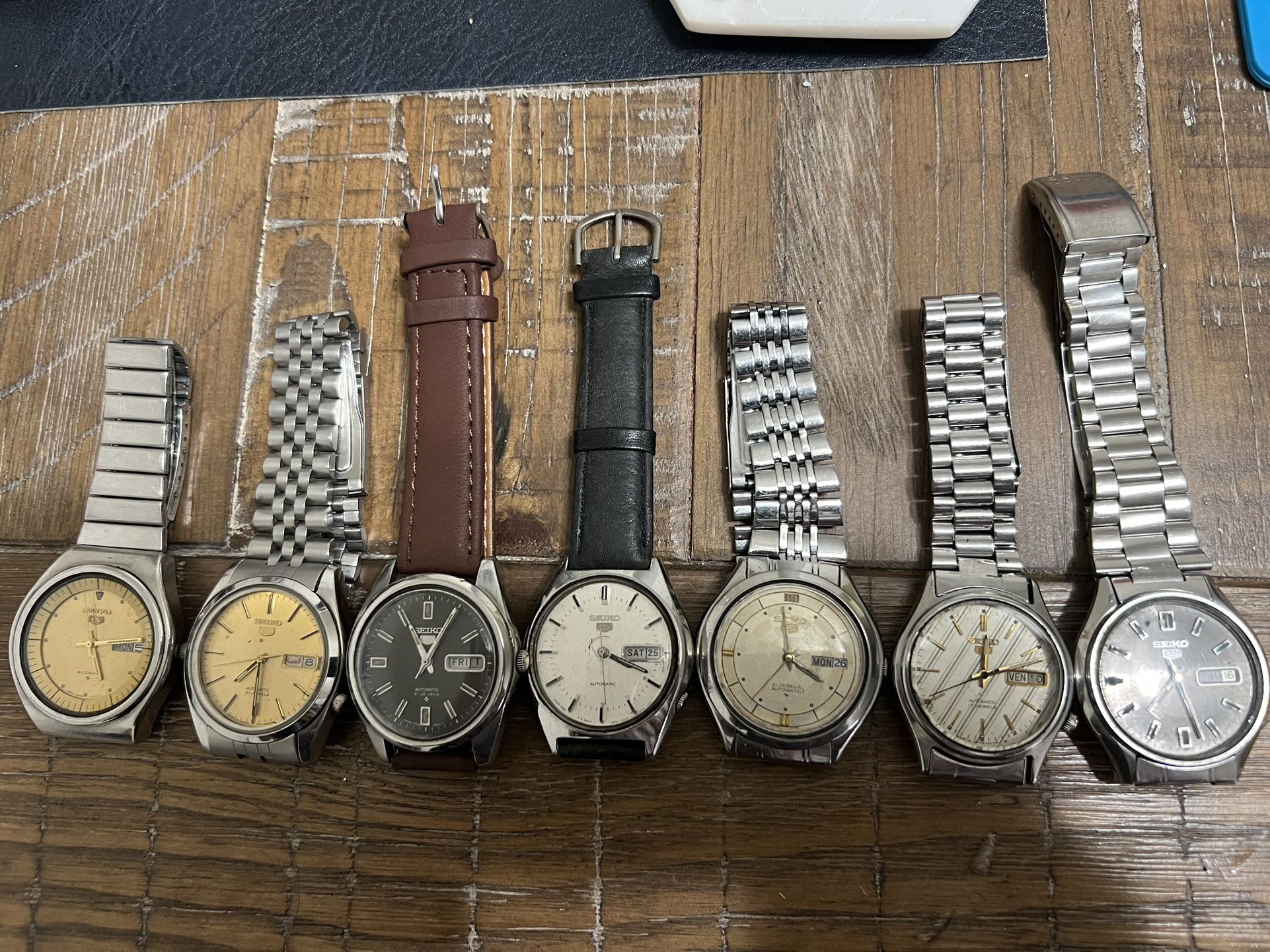 7 Seiko 5 Automatic Watches