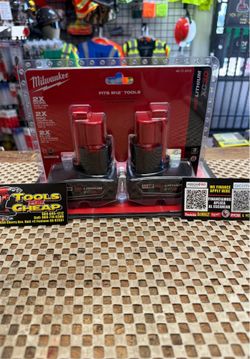 Milwaukee M12 12-Volt Lithium-Ion XC Extended Capacity 3.0 Ah Battery Pack (2-Pack)