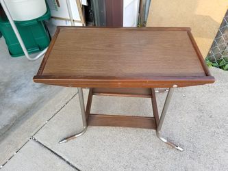 Mid-century modern gusdorf stand cart table