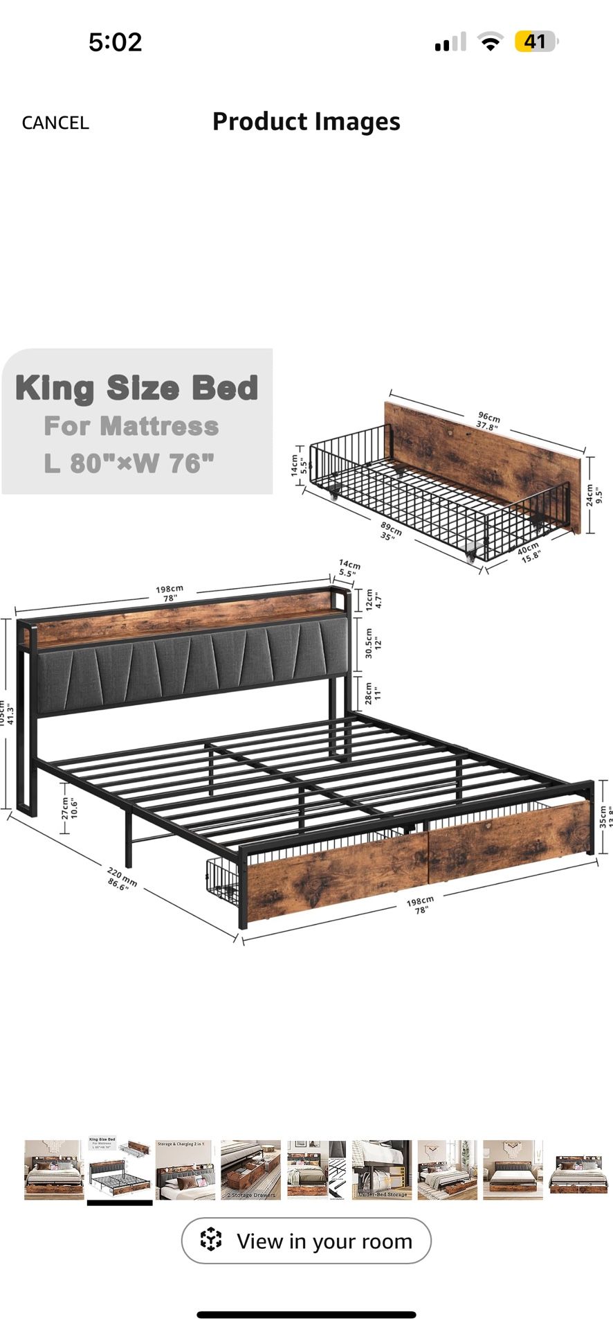 King Size Bed Frame