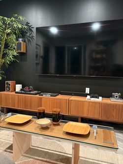LONG HAND CRAFTED MINIMALIST MULTI PURPOSE GLASS TABLE (DELIVERY AVAILABLE)
