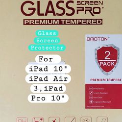 New 2Pack- iPad 10", iPad Air3, iPad Pro 10" Tempered Glass Screen Protector