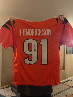 Trey Hendrickson Signed Cincinnati Bengals #91 Jersey BAS Witnessed NFL
