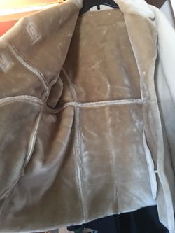 Light Faux shearling coat