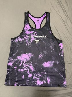 Size M Under Armour project rock Iron paradise stringer gym tank
