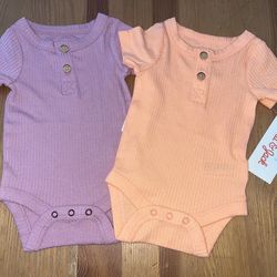 Girls Ribbed Bodysuit Newborn 