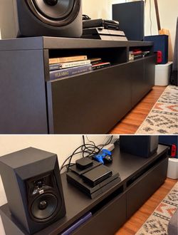 Entertainment Media console black