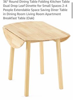 Round table 36 inch folding new