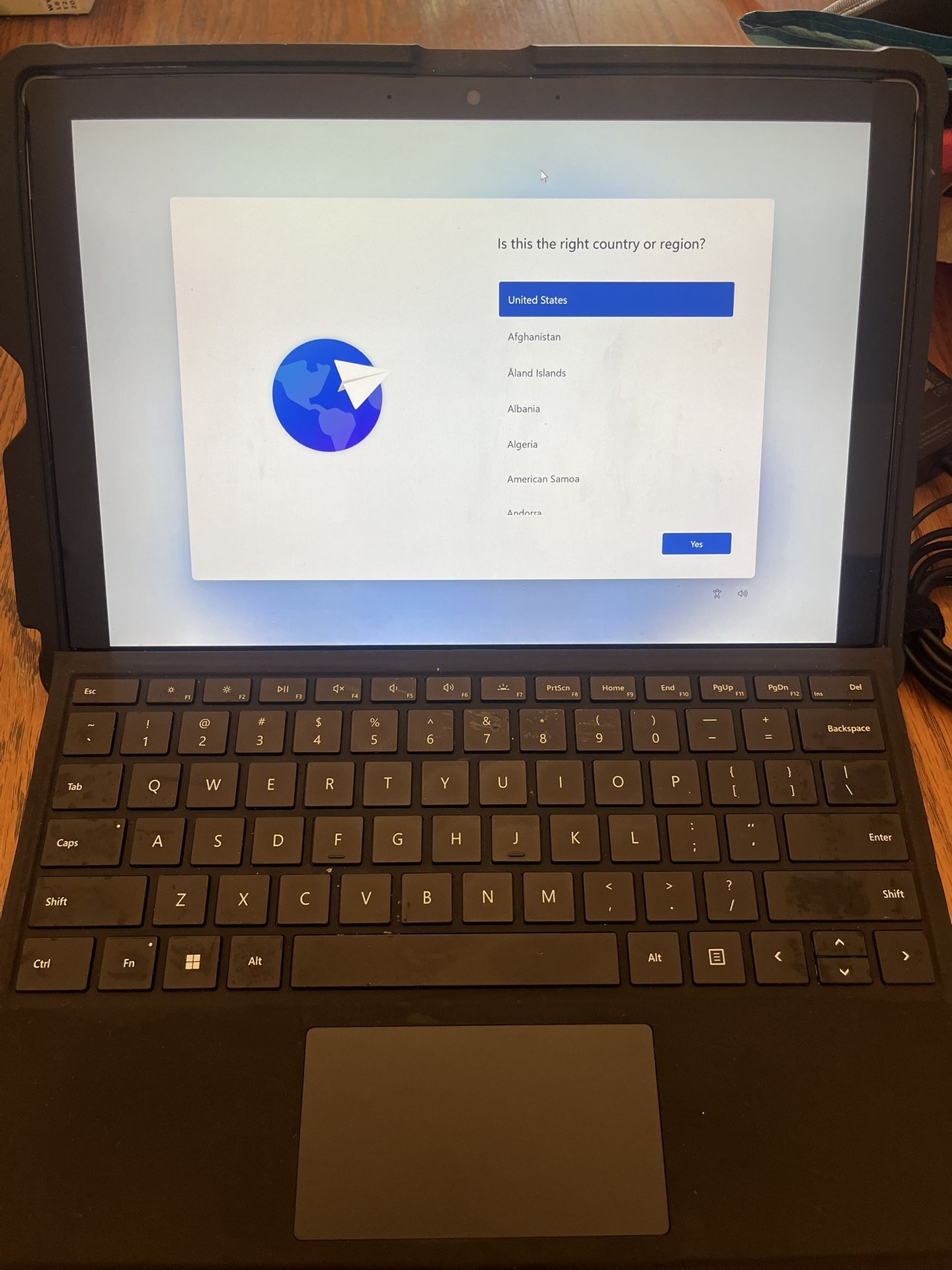 Microsoft Surface 7 Pro + Tablet W/charger And Case