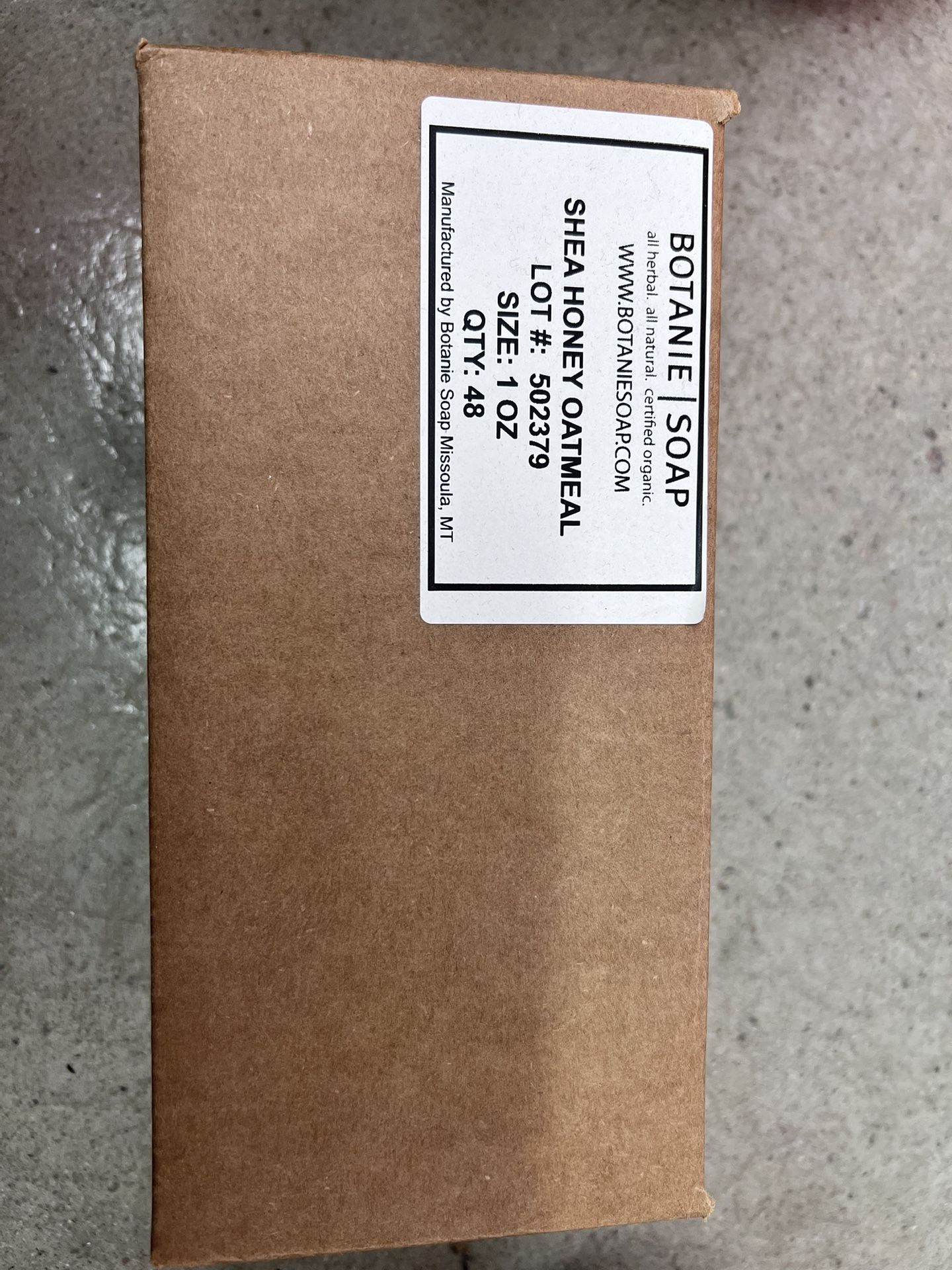 Shea Honey Oatmeal Organic Soap, 1oz Bars
