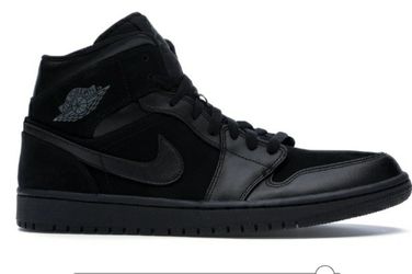 Triple black jordans