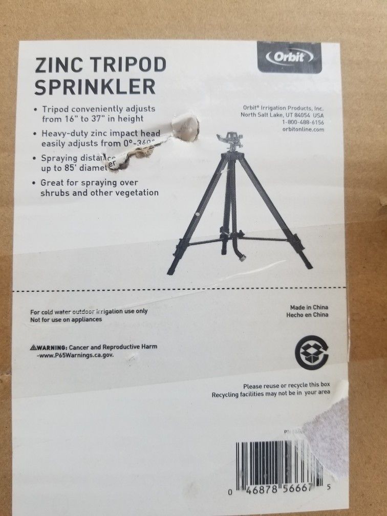 Zinc Tripod Sprinkler