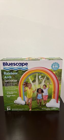 Bluescape 6 ft Rainbow Arch Inflatable Sprinkler, Ages 3 & Up, Unisex