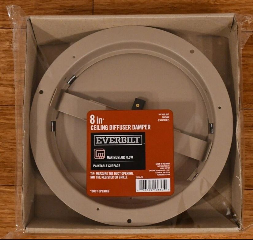 8" Everbuilt Steel Damper Control