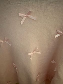 Pink bow sweater