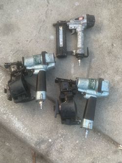 Lot of 3 Pneumatic Nail Guns