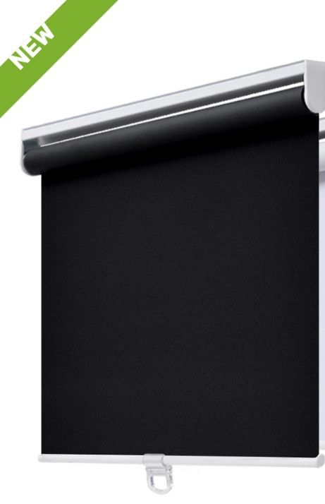 AOSKY Cordless Roller Shades Blackout Blinds for Windows Room Darkening Rolled Up Shades with Spring System, UV Protection Window Shades Door Blinds f