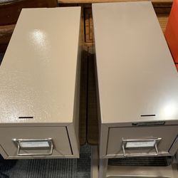 Steelmaster Vintage Industrial Metal Card File Drawers 