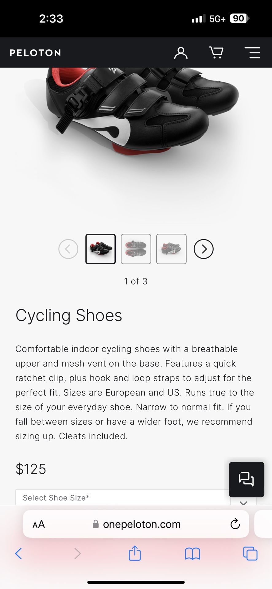New Peloton Bike Shoes Size 42