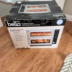 bella PRO - DoubleUp Oven with Probe Thermometer - Stainless Steel