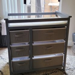 Baby Changing Table with 6 Drawers