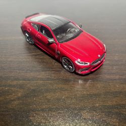 KiNSMART BMW M8 Competition Coupe 1:38 Scale Red Diecast Model Car